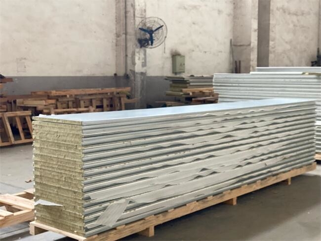 Ceiling Aluminium Insulated Sandwich Panels Rockwool 50mm