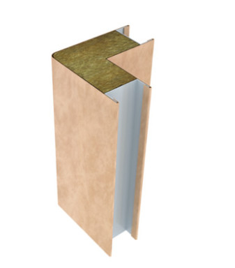 Mineral Wool Honeycomb Insulated Sandwich Panel Wall Cladding 500mm